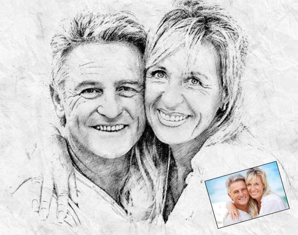 Familienportraits als personalisierte Geschenke bei Families Portrait