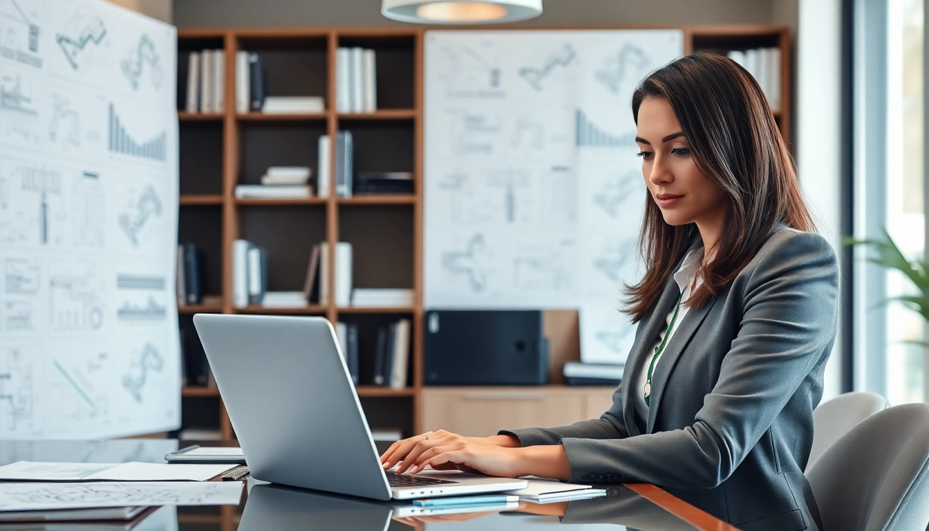 Headhunter Ingenieure prüfen Lebensläufe in einem eleganten Büro für Ingenieure.