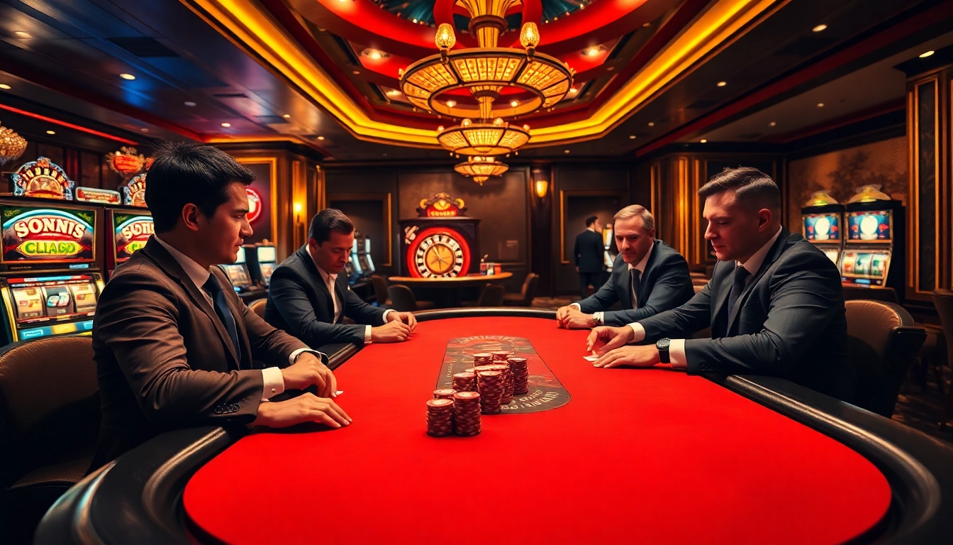 Experience the thrill of BDTK1 as players strategize in a luxurious poker game.