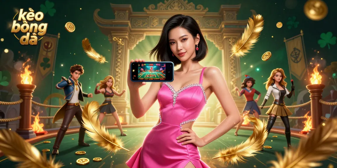 Engage with kèo bóng đá through live dealer gaming, highlighted by a confident casino player.
