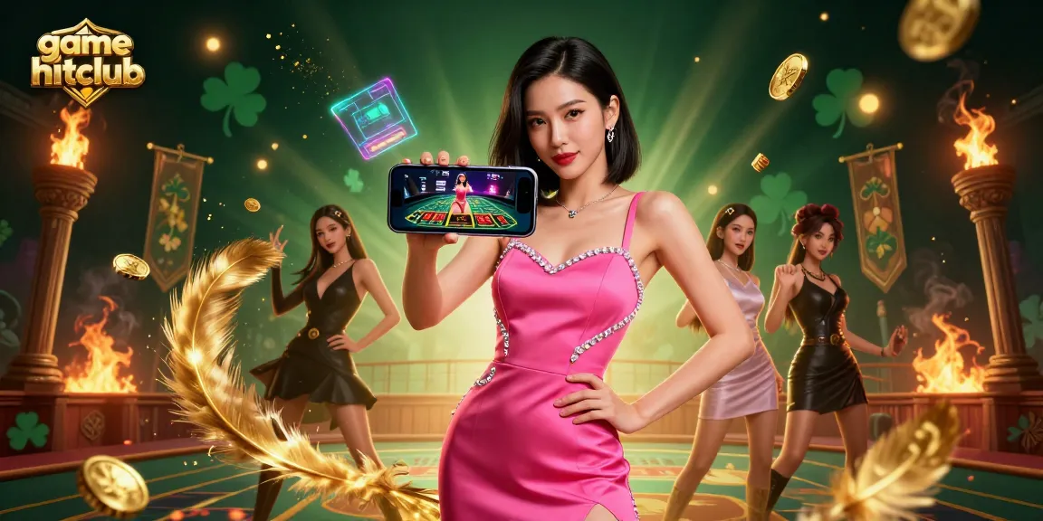 Experience game hitclub's thrilling atmosphere with a confident player at a live casino.